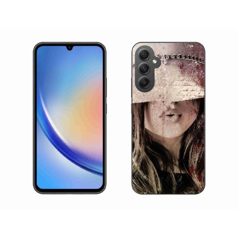 Gelový kryt mmCase na mobil Samsung Galaxy A34 5G - dívka