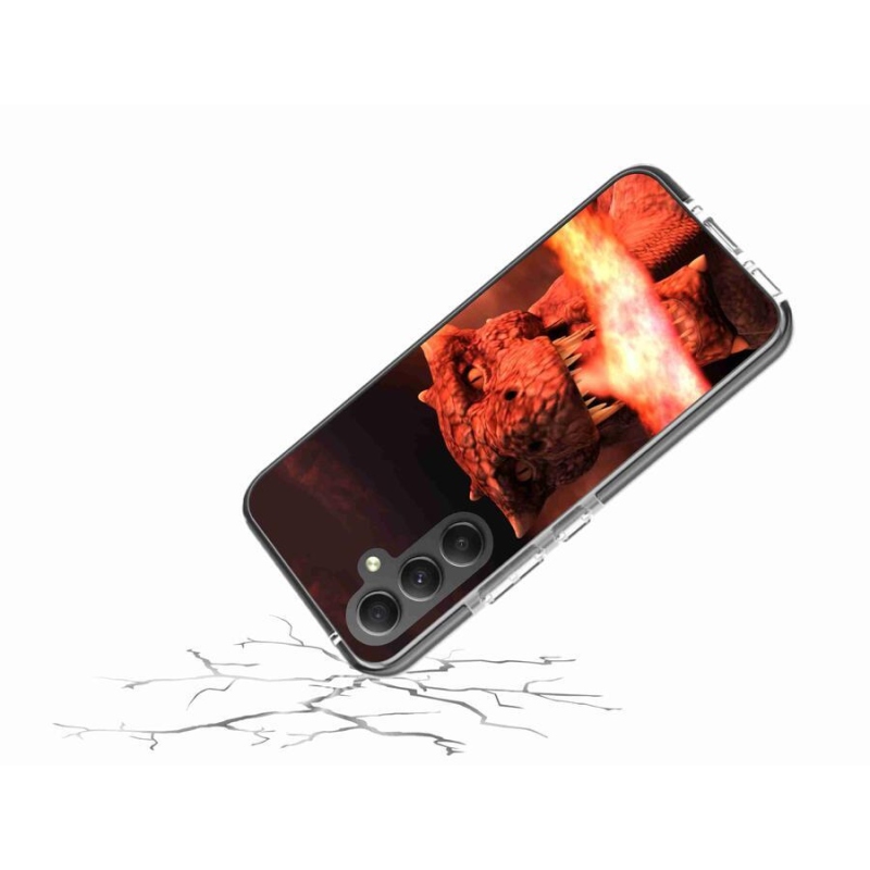 Gelový kryt mmCase na mobil Samsung Galaxy A34 5G - drak