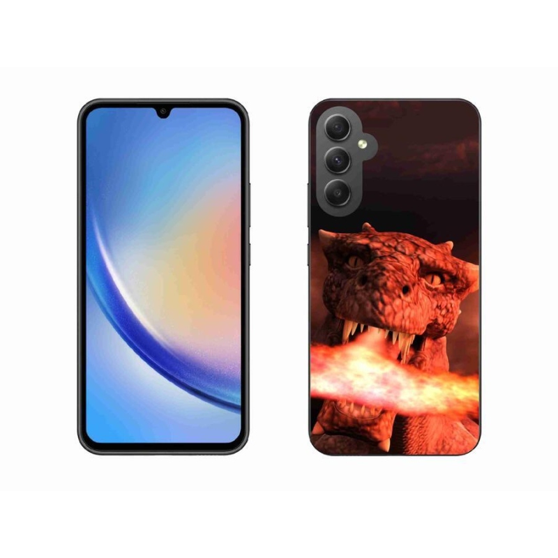 Gelový kryt mmCase na mobil Samsung Galaxy A34 5G - drak