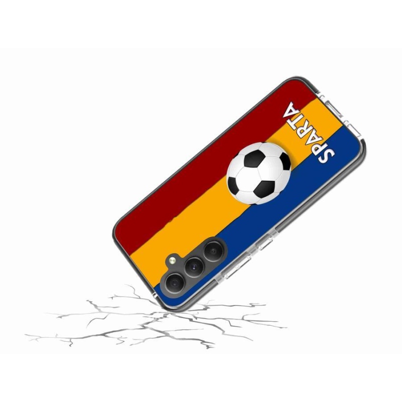 Gelový kryt mmCase na mobil Samsung Galaxy A34 5G - fotbal 1