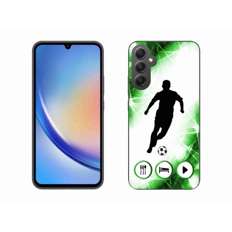Gelový kryt mmCase na mobil Samsung Galaxy A34 5G - fotbalista