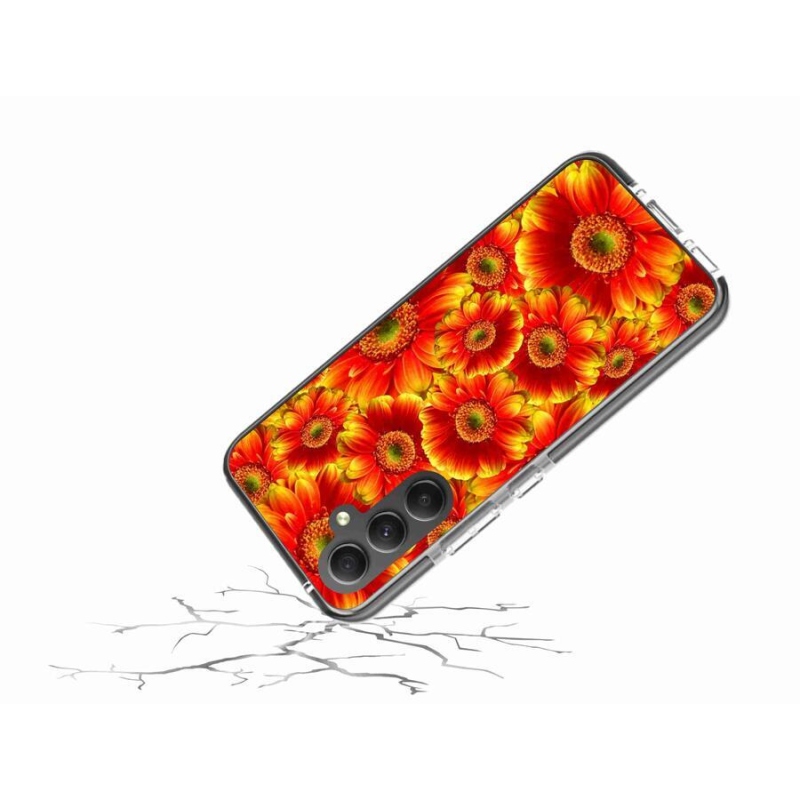 Gelový kryt mmCase na mobil Samsung Galaxy A34 5G - gerbera 1