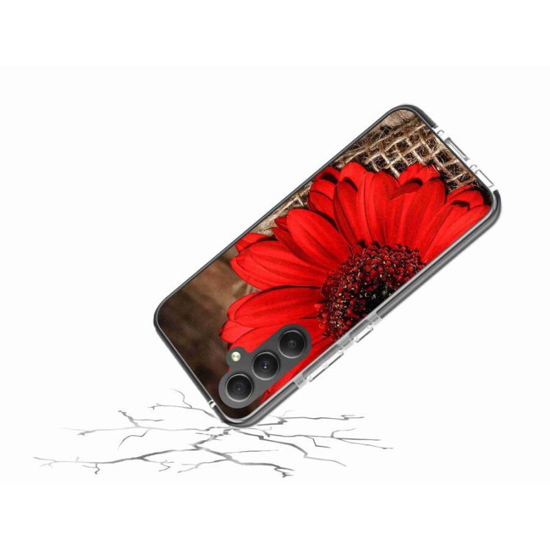 Gelový kryt mmCase na mobil Samsung Galaxy A34 5G - gerbera