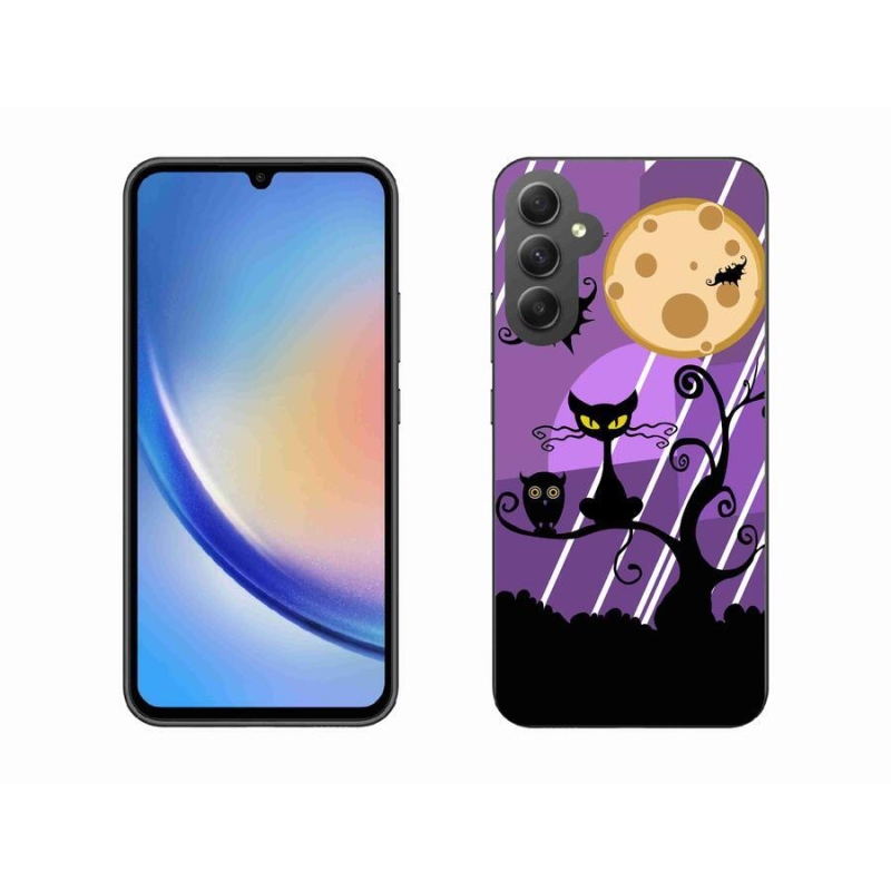 Gelový kryt mmCase na mobil Samsung Galaxy A34 5G - halloween