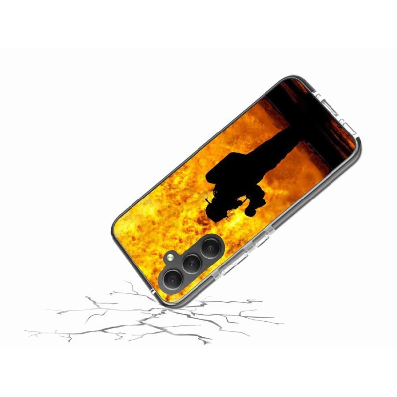 Gelový kryt mmCase na mobil Samsung Galaxy A34 5G - hasič