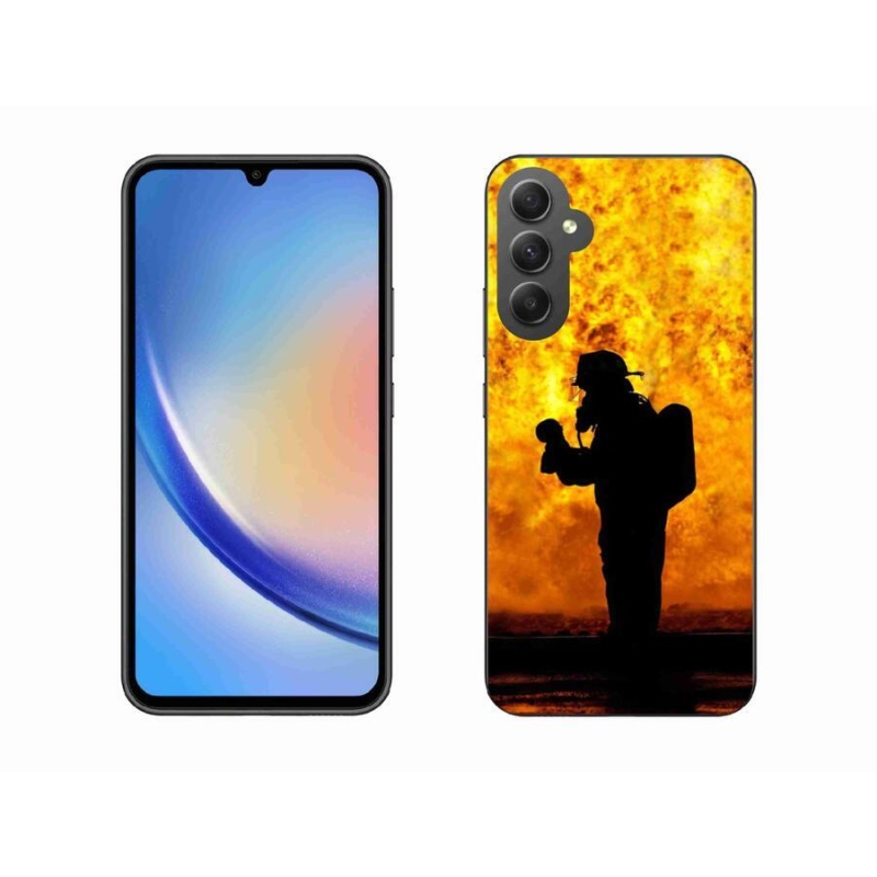 Gelový kryt mmCase na mobil Samsung Galaxy A34 5G - hasič