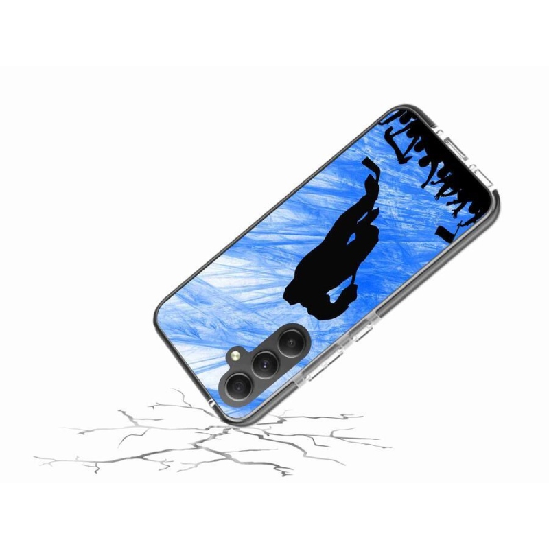 Gelový kryt mmCase na mobil Samsung Galaxy A34 5G - hokejový hráč