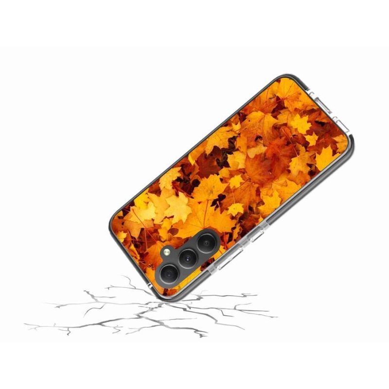 Gelový kryt mmCase na mobil Samsung Galaxy A34 5G - javorové listy