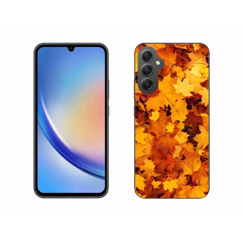 Gelový kryt mmCase na mobil Samsung Galaxy A34 5G - javorové listy