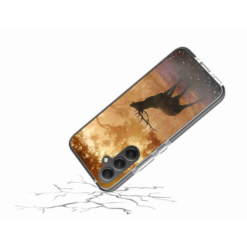 Gelový kryt mmCase na mobil Samsung Galaxy A34 5G - jelen v říji
