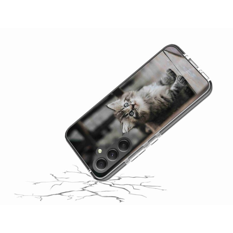 Gelový kryt mmCase na mobil Samsung Galaxy A34 5G - koťátko