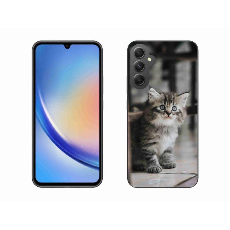 Gelový kryt mmCase na mobil Samsung Galaxy A34 5G - koťátko