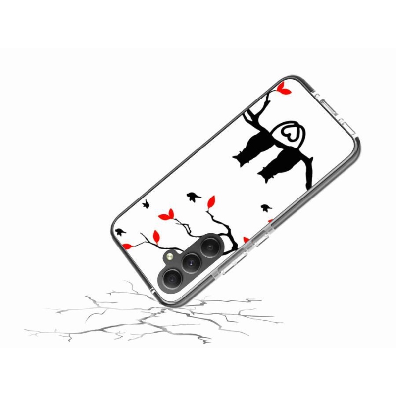 Gelový kryt mmCase na mobil Samsung Galaxy A34 5G - kočičí láska