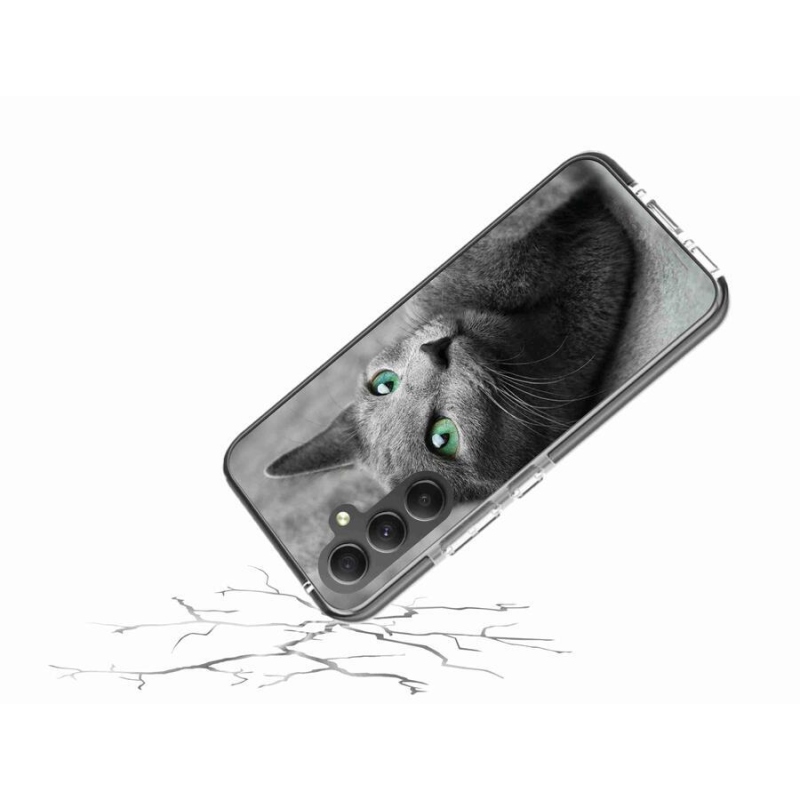 Gelový kryt mmCase na mobil Samsung Galaxy A34 5G - kočka 2