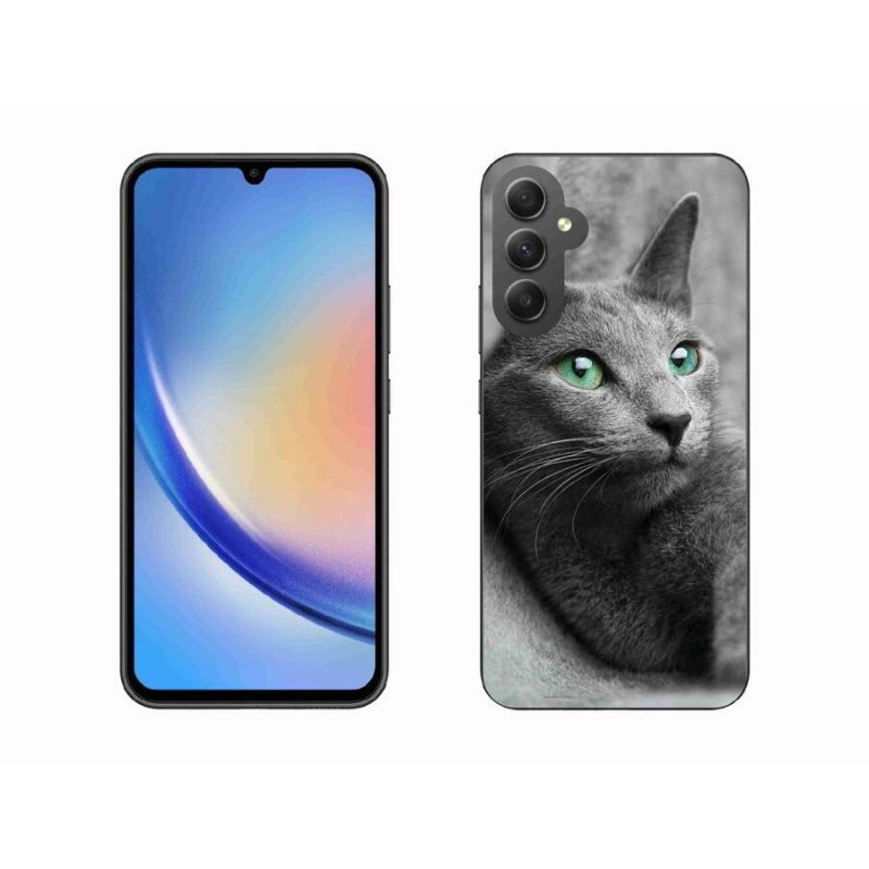 Gelový kryt mmCase na mobil Samsung Galaxy A34 5G - kočka 2