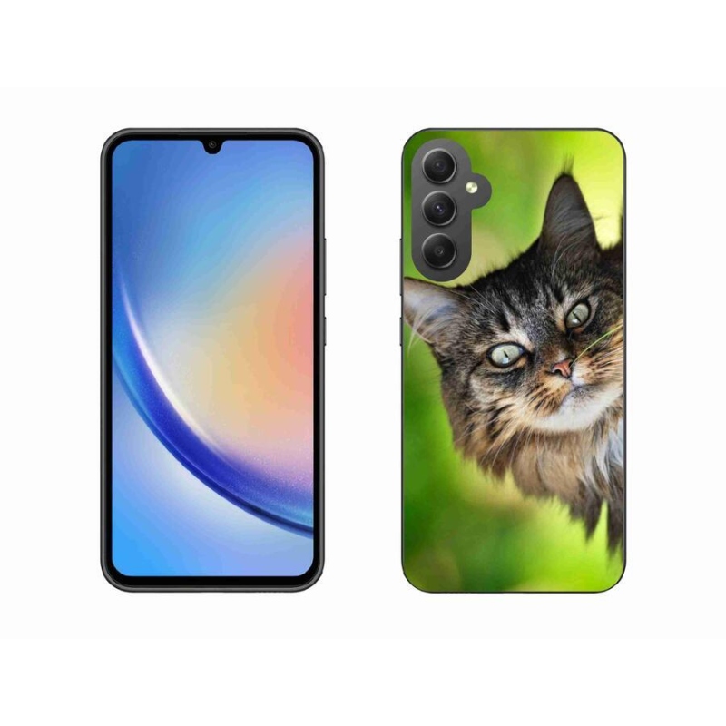 Gelový kryt mmCase na mobil Samsung Galaxy A34 5G - kočka 3