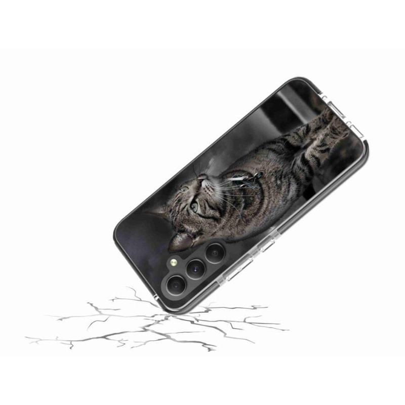 Gelový kryt mmCase na mobil Samsung Galaxy A34 5G - kočka