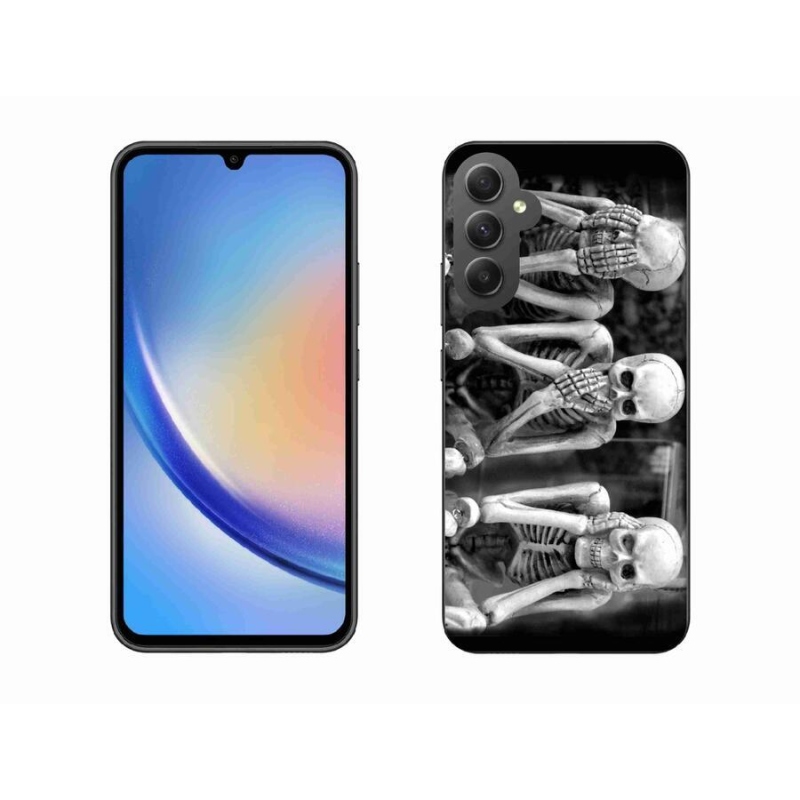 Gelový kryt mmCase na mobil Samsung Galaxy A34 5G - kostlivci