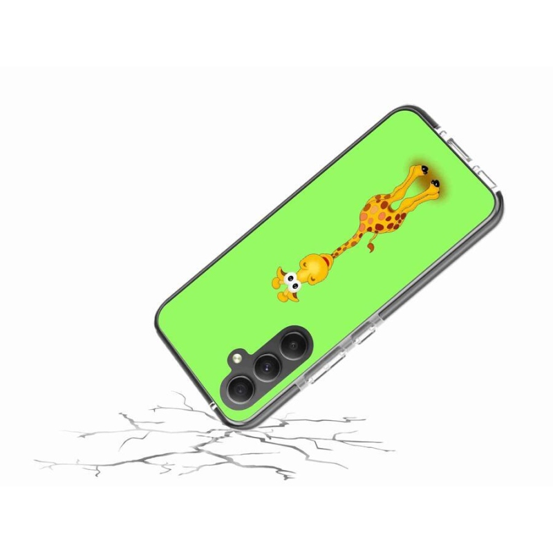 Gelový kryt mmCase na mobil Samsung Galaxy A34 5G - kreslená žirafa