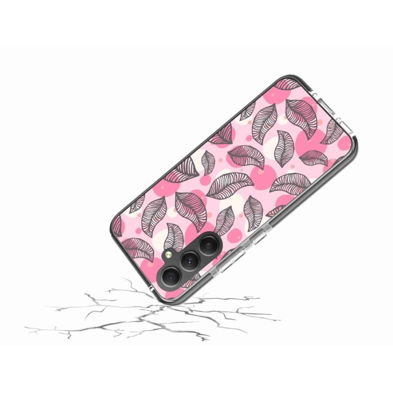 Gelový kryt mmCase na mobil Samsung Galaxy A34 5G - kreslené padající listy