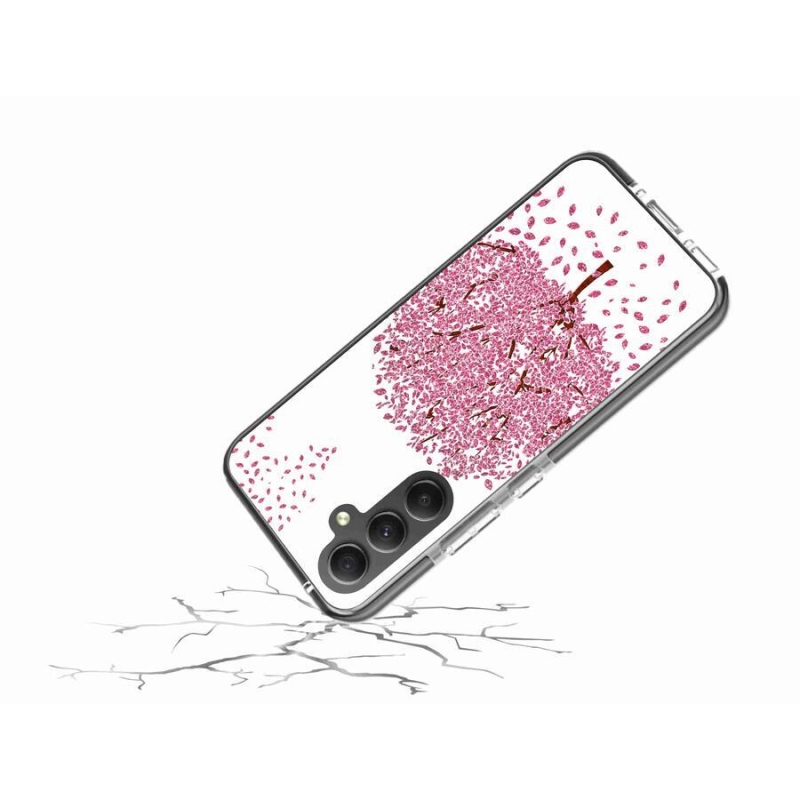 Gelový kryt mmCase na mobil Samsung Galaxy A34 5G - kreslený strom s listy
