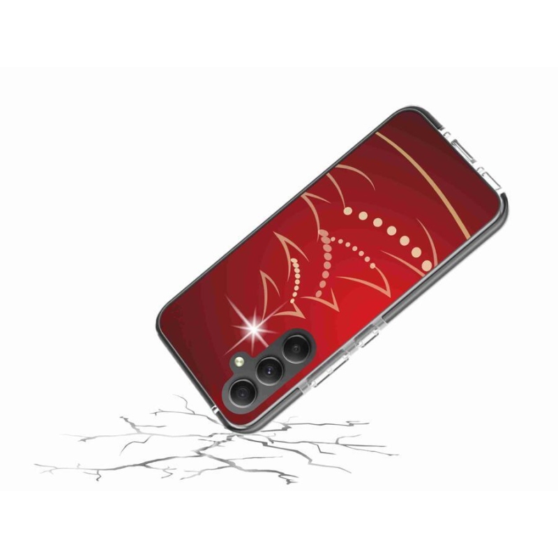 Gelový kryt mmCase na mobil Samsung Galaxy A34 5G - kreslený vánoční stromek