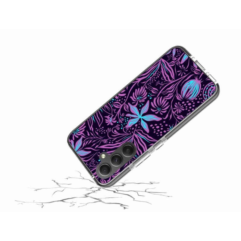Gelový kryt mmCase na mobil Samsung Galaxy A34 5G - květiny 2