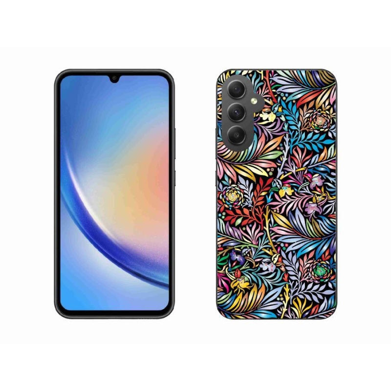 Gelový kryt mmCase na mobil Samsung Galaxy A34 5G - květiny 5