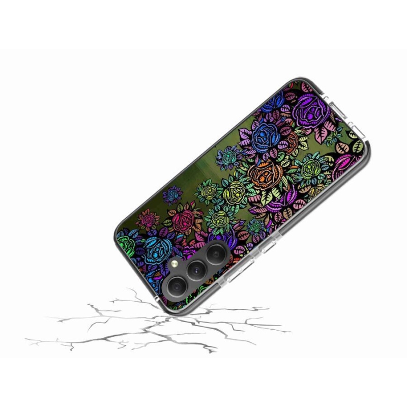 Gelový kryt mmCase na mobil Samsung Galaxy A34 5G - květiny 6