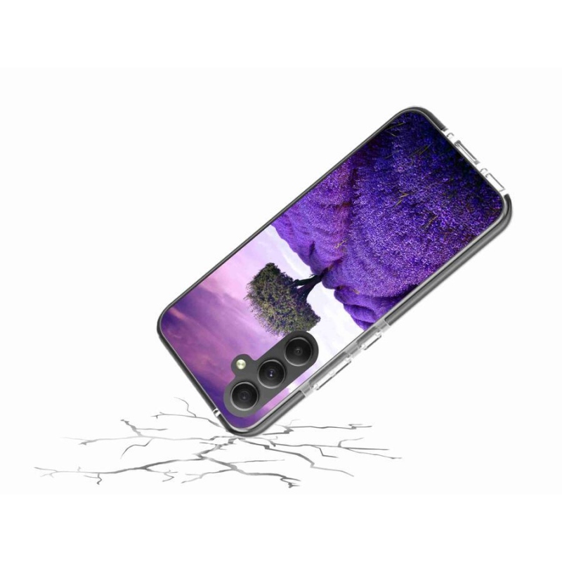 Gelový kryt mmCase na mobil Samsung Galaxy A34 5G - levandulová louka