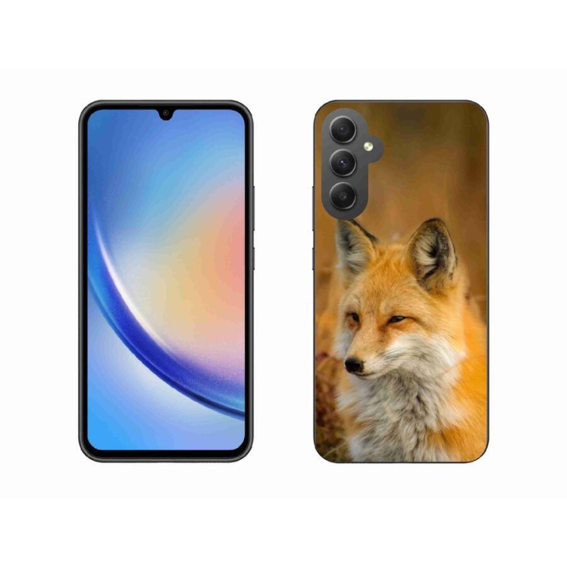 Gelový kryt mmCase na mobil Samsung Galaxy A34 5G - liška