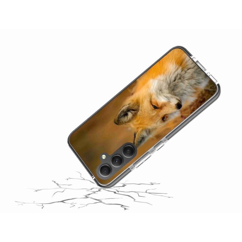 Gelový kryt mmCase na mobil Samsung Galaxy A34 5G - liška