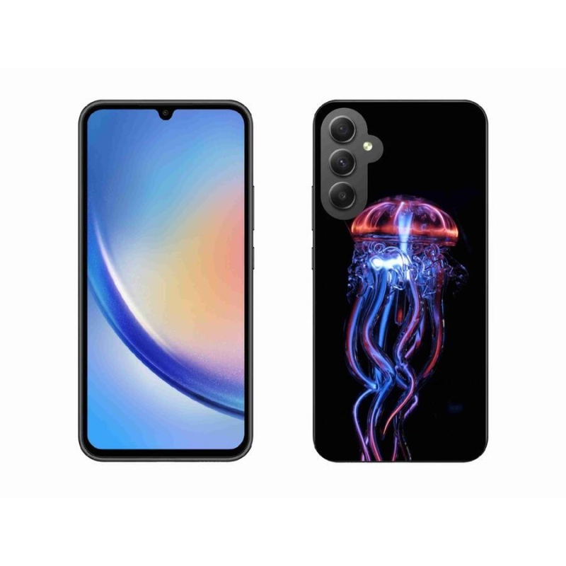 Gelový kryt mmCase na mobil Samsung Galaxy A34 5G - medúza