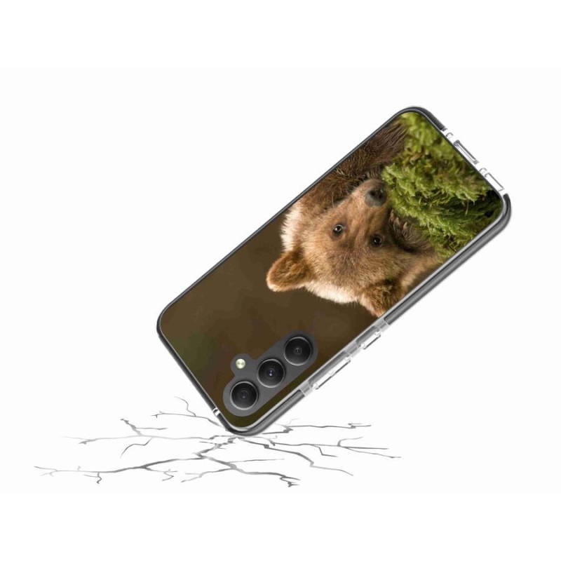 Gelový kryt mmCase na mobil Samsung Galaxy A34 5G - medvěd