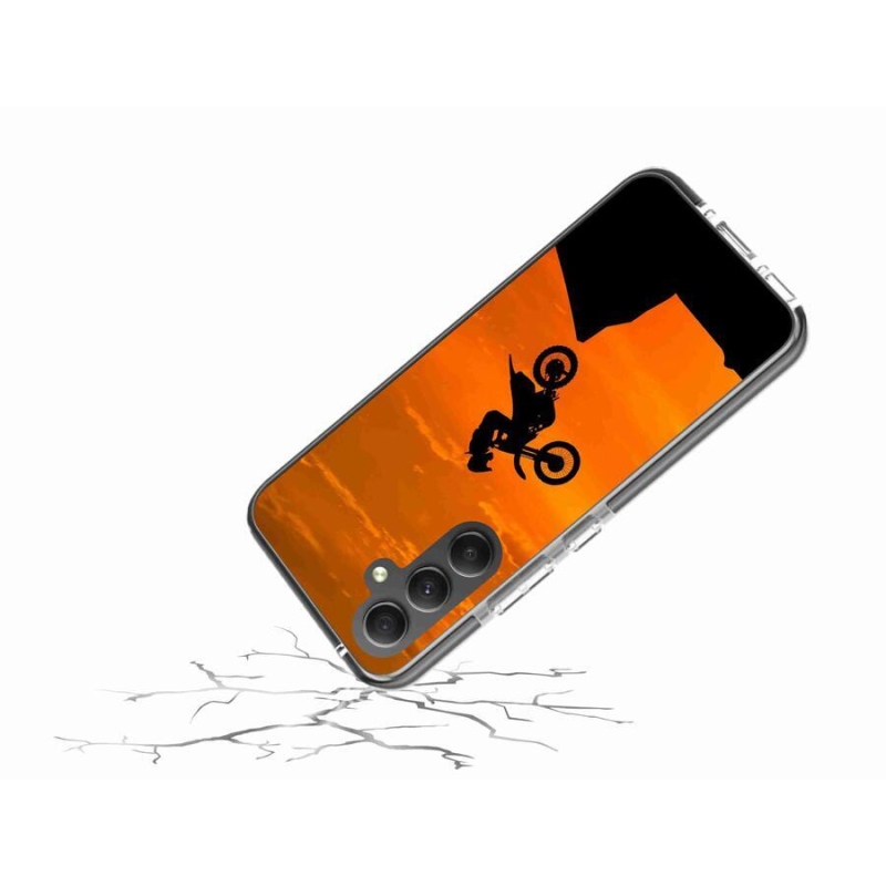 Gelový kryt mmCase na mobil Samsung Galaxy A34 5G - motocross