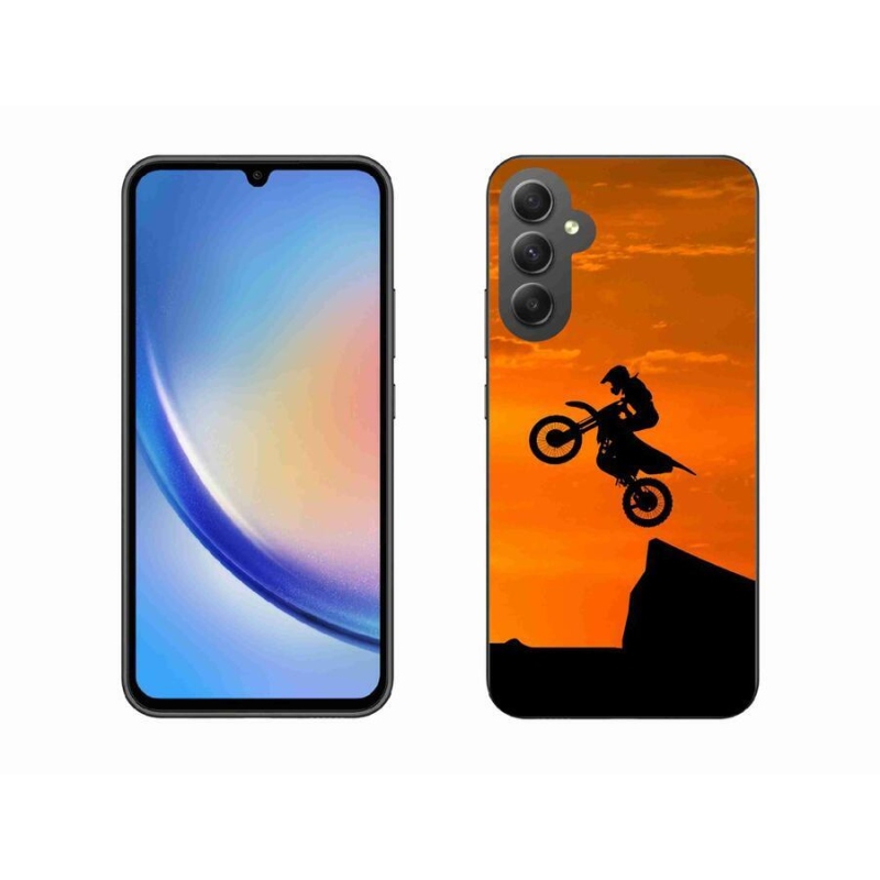 Gelový kryt mmCase na mobil Samsung Galaxy A34 5G - motocross