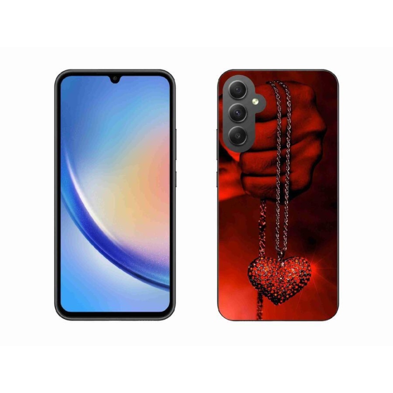 Gelový kryt mmCase na mobil Samsung Galaxy A34 5G - náhrdelník