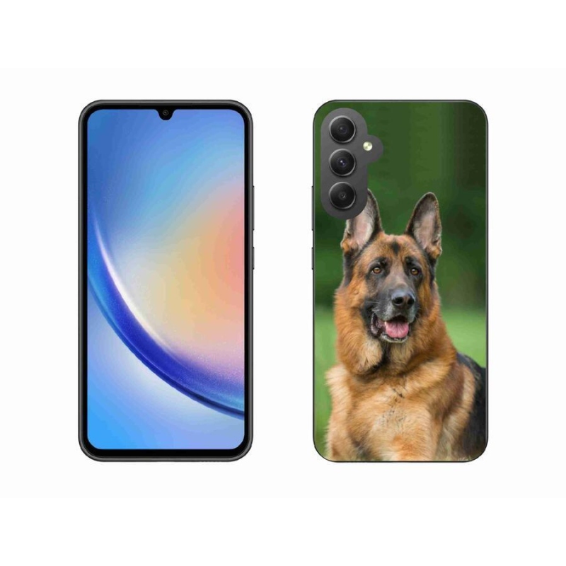 Gelový kryt mmCase na mobil Samsung Galaxy A34 5G - německý ovčák