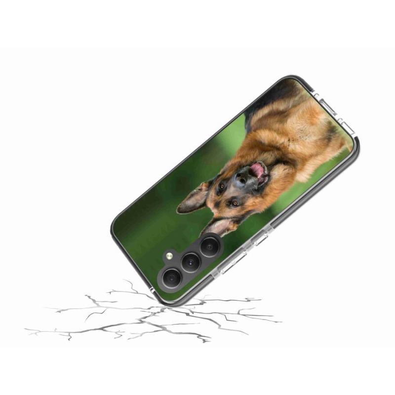 Gelový kryt mmCase na mobil Samsung Galaxy A34 5G - německý ovčák