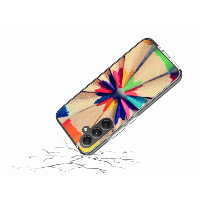 Gelový kryt mmCase na mobil Samsung Galaxy A34 5G - pastelky