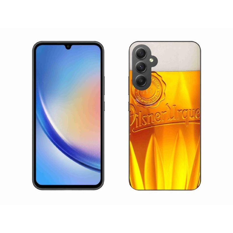 Gelový kryt mmCase na mobil Samsung Galaxy A34 5G - pivo