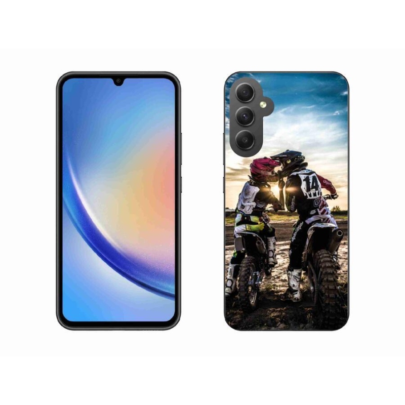 Gelový kryt mmCase na mobil Samsung Galaxy A34 5G - polibek