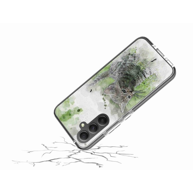 Gelový kryt mmCase na mobil Samsung Galaxy A34 5G - roztomilé kotě 1