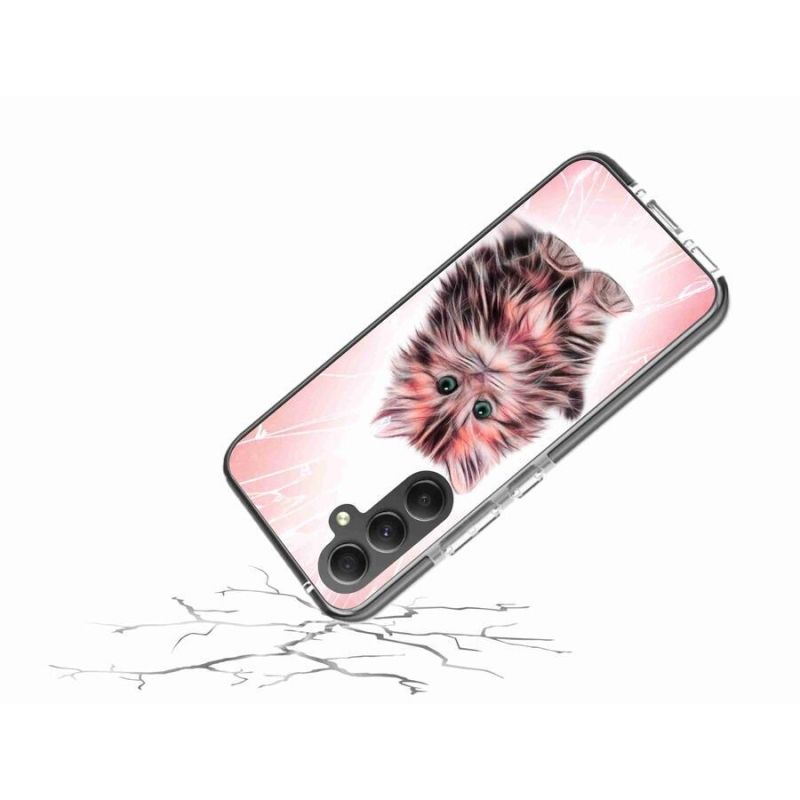 Gelový kryt mmCase na mobil Samsung Galaxy A34 5G - roztomilé kotě