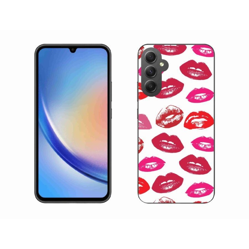 Gelový kryt mmCase na mobil Samsung Galaxy A34 5G - rty