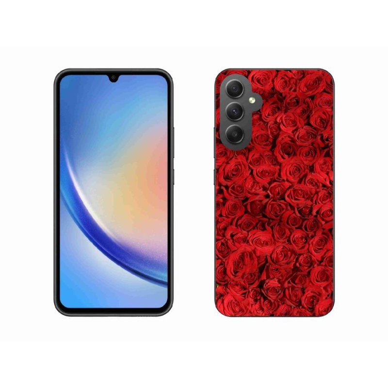 Gelový kryt mmCase na mobil Samsung Galaxy A34 5G - růže