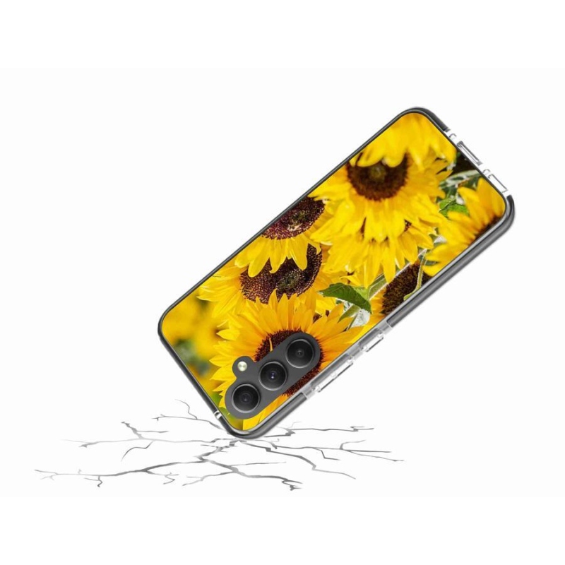 Gelový kryt mmCase na mobil Samsung Galaxy A34 5G - slunečnice