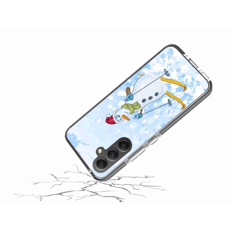 Gelový kryt mmCase na mobil Samsung Galaxy A34 5G - sněhulák