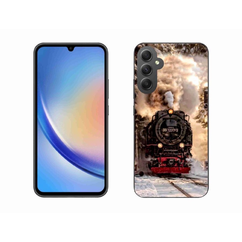 Gelový kryt mmCase na mobil Samsung Galaxy A34 5G - vlak