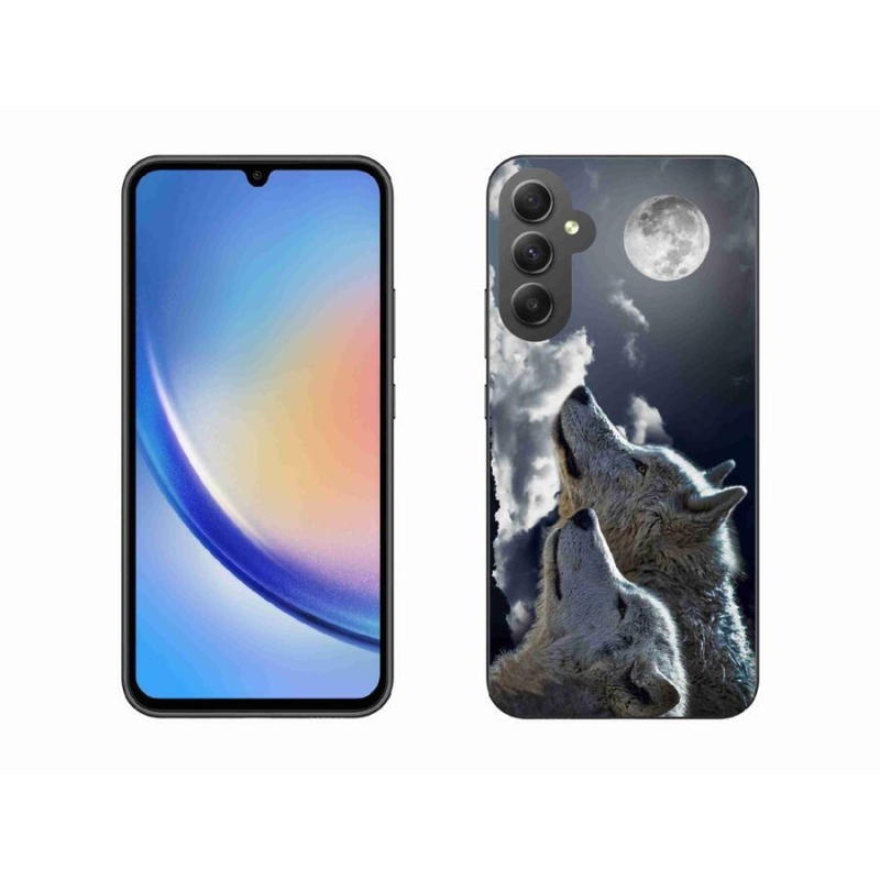 Gelový kryt mmCase na mobil Samsung Galaxy A34 5G - vlci
